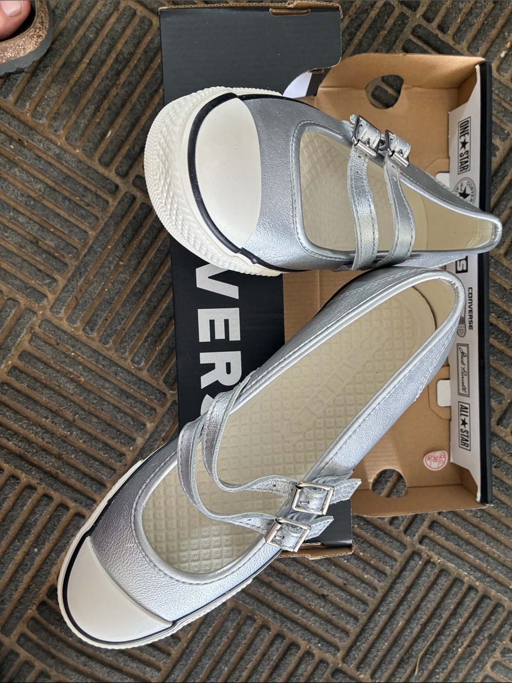 Converse Silver Mary Jane Shoe
